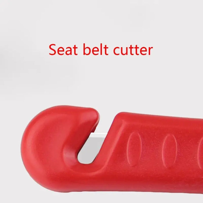 2-in-1 Car Window Breaker and Seat Belt Cutter – Red