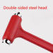 2-in-1 Car Window Breaker and Seat Belt Cutter – Red