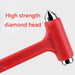 2-in-1 Car Window Breaker and Seat Belt Cutter – Red