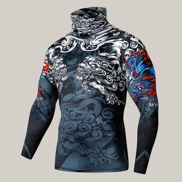 Fitness Compression Shirts With Mask C