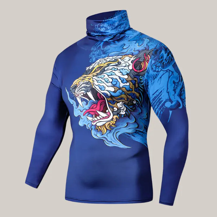 Fitness Compression Shirts With Mask H