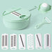 Kitchen Multifunctional Vegetable Shredder Green