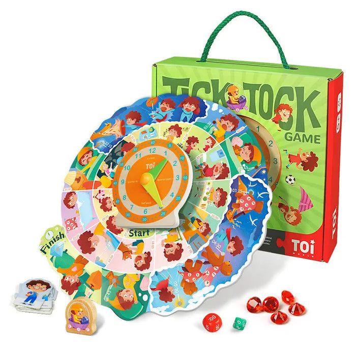 Clock-Themed Time Planning Board Game