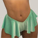 Womens Low Waist Loose Casual Skirt Shorts Green