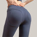 Running High Waist Tight Trousers Blue B