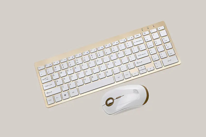 USB Wireless Keyboard Gift Business Keyboard Golden