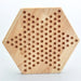Wooden Hexagon Checkers Game – Rubberwood