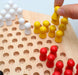 Wooden Hexagon Checkers Game – Rubberwood