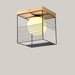 Modern Glass LED Ceiling Light, 18 cm Black