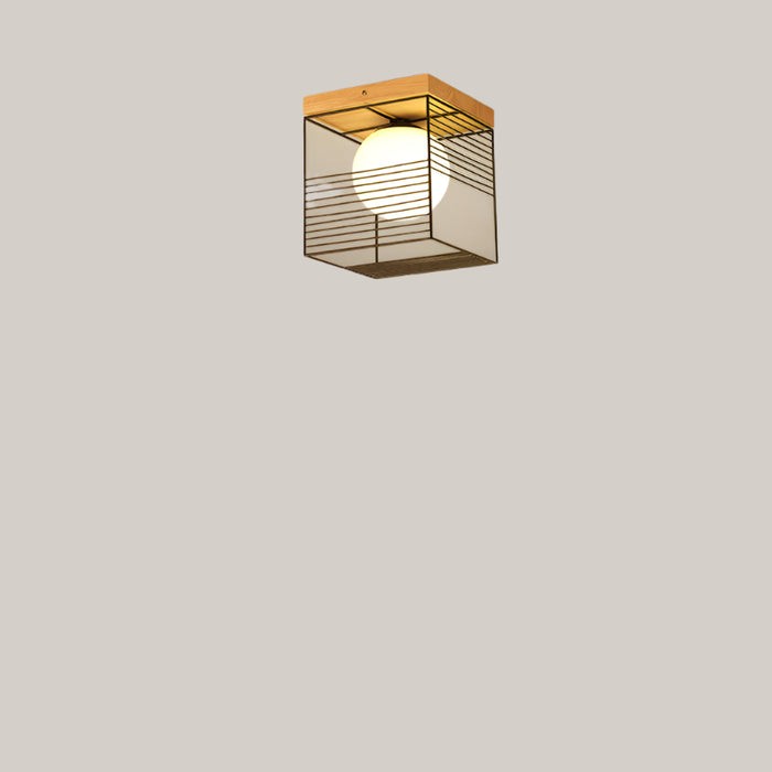 Modern Glass LED Ceiling Light, 18 cm
