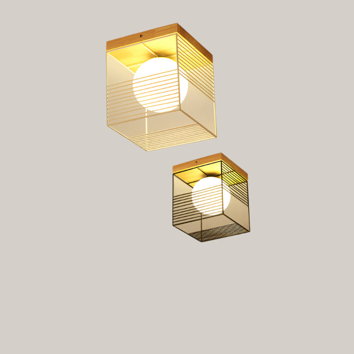 Modern Glass LED Ceiling Light, 18 cm