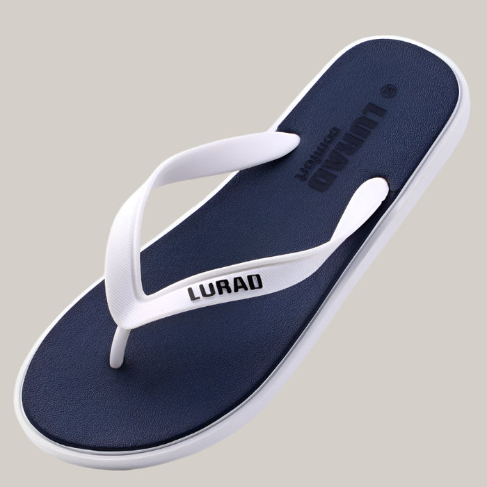 Two-Tone Outdoor Flip-Flop Sandals Blue