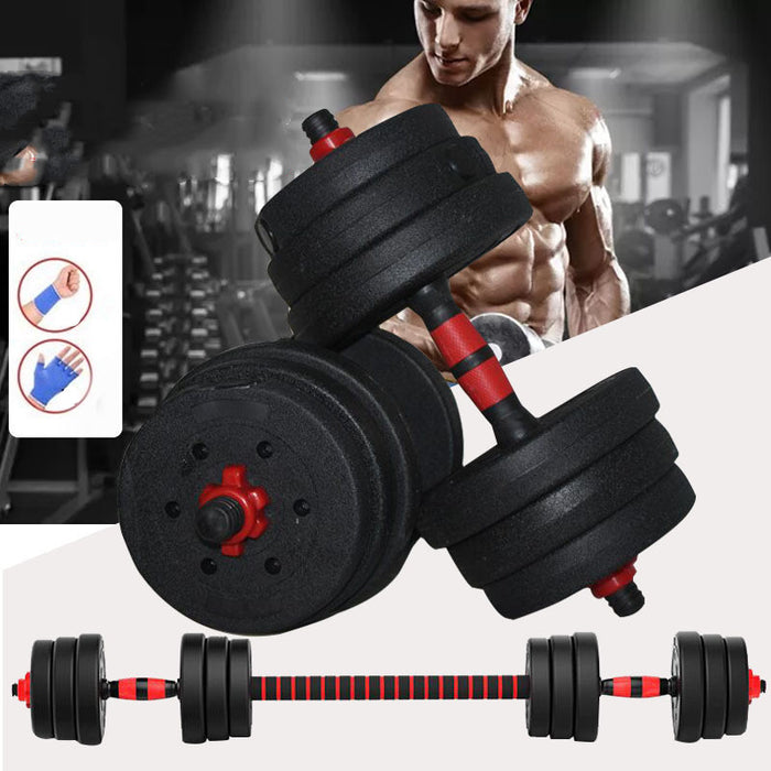 Cement Dumbbell Detachable Rubber-Coated Hand Bell