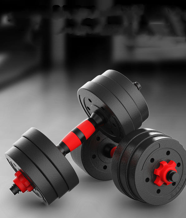 Cement Dumbbell Detachable Rubber-Coated Hand Bell