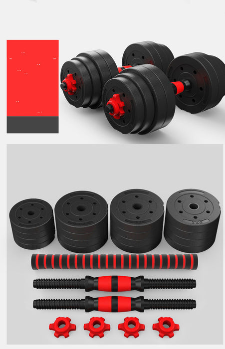 Cement Dumbbell Detachable Rubber-Coated Hand Bell