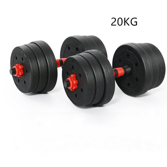 Cement Dumbbell Detachable Rubber-Coated Hand Bell