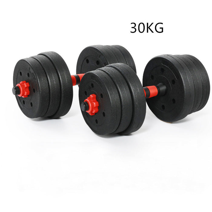 Cement Dumbbell Detachable Rubber-Coated Hand Bell
