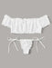 European and American Erotic Lingerie Sexy Women's Underwear White