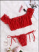 European and American Erotic Lingerie Sexy Women's Underwear Red