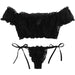 European and American Erotic Lingerie Sexy Women's Underwear Black