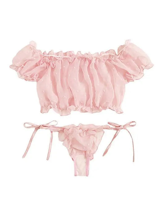 European and American Erotic Lingerie Sexy Women's Underwear Pink