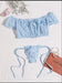 European and American Erotic Lingerie Sexy Women's Underwear Blue