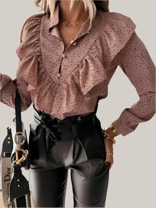 Women Blouses Long Sleeve Shirt C