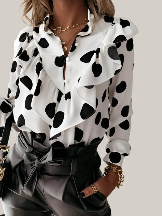Women Blouses Long Sleeve Shirt B