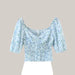 Sweet Chic Floral Print Crop Tops