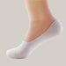Summer Thin Boat Socks With Bamboo Fiber White