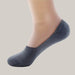 Summer Thin Boat Socks With Bamboo Fiber Dark Grey