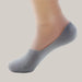 Summer Thin Boat Socks With Bamboo Fiber Grey