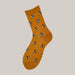 Socks For Men And Women Dog head yellow One size