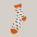 Socks For Men And Women Dog Orange One size