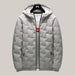 Warm Hooded Cotton Jacket Men Khaki