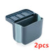 Foldable Drain Filter Shelf Kitchen Drain Basket Blue2pcs