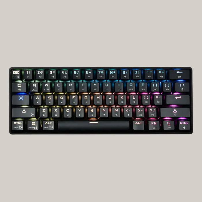 Wireless Bluetooth Keyboard Colorful PBT Black