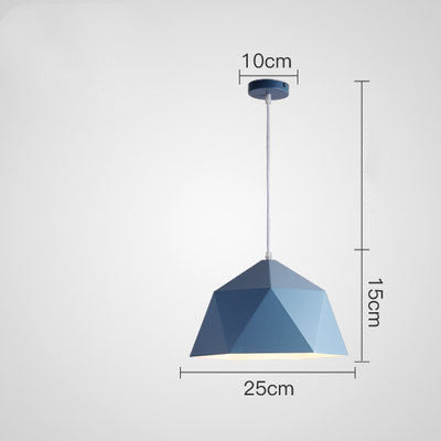 Colorful Mini Pendant Lamp Blue Small