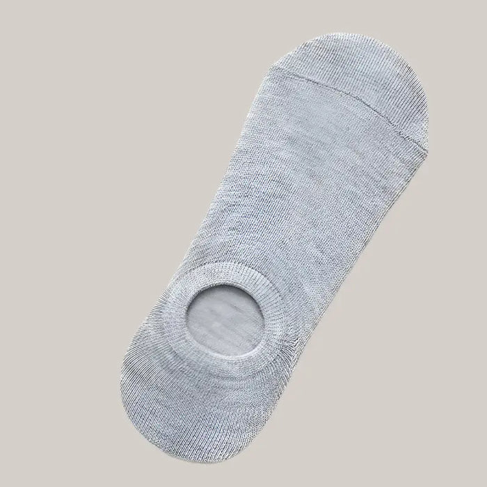 Socks Men And Women Solid Color Boat Socks Gray 1PCS