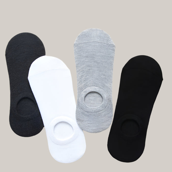 Socks Men And Women Solid Color Boat Socks