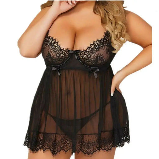 Lace Black Mesh Sexy Underwear Black