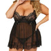 Lace Black Mesh Sexy Underwear Black
