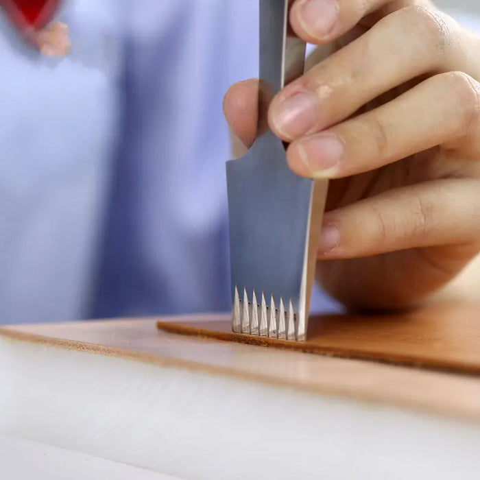 2-Tooth Leather Pricking Iron – Forward or Reverse Cut