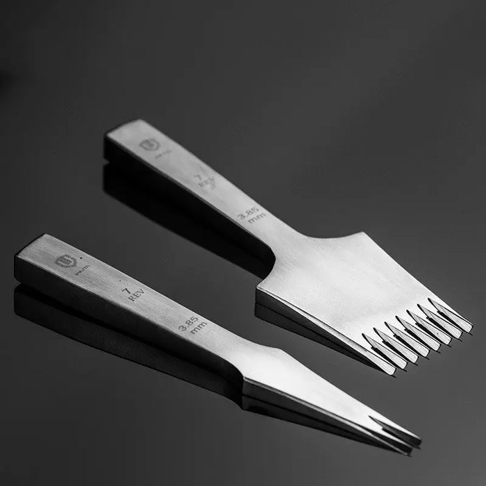 2-Tooth Leather Pricking Iron – Forward or Reverse Cut