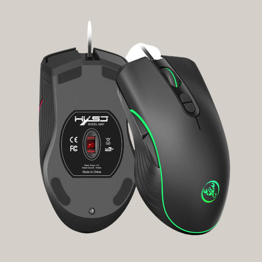 Glowing Gaming Mouse Gaming Wired Mouse A867RGB gaming mou