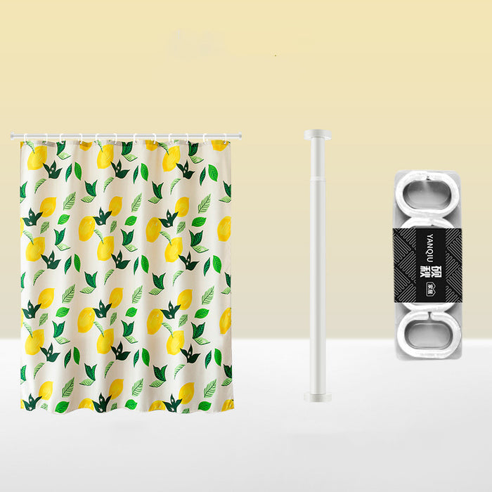 Punch-Free Magnetic Anti-Mold Shower Curtain B