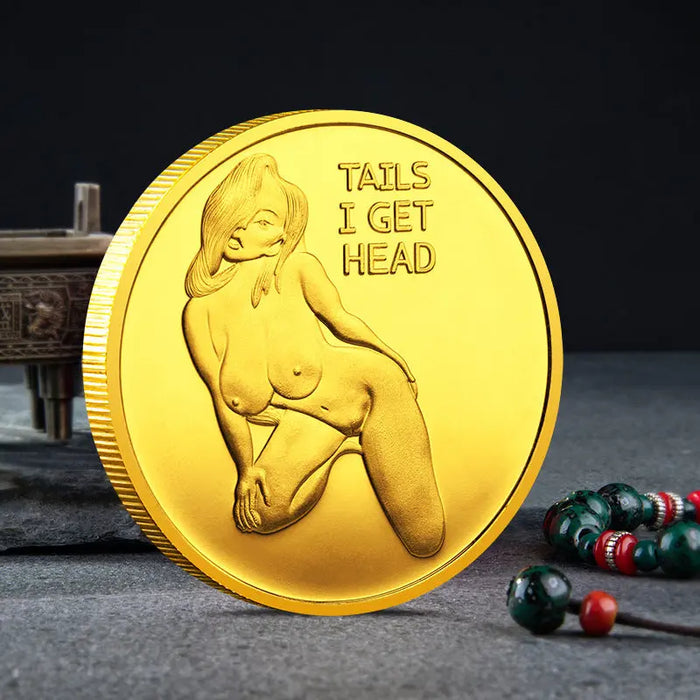 Adult Novelty Decision Coin – Gold or Silver Gold 40X3