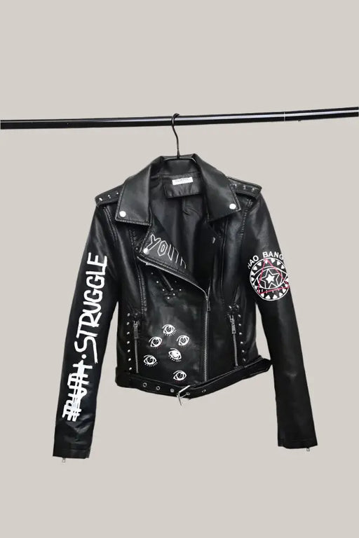 Autumn Winter Faux Soft Leather Jackets Black