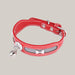 Bone-Pattern Collar for Cats and Dogs Red 25to32cm