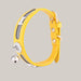 Bone-Pattern Collar for Cats and Dogs Yellow 25to32cm